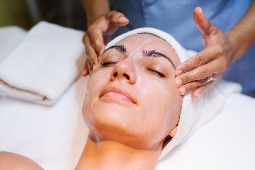 BDR Facial Treatment - Woman having the treatment