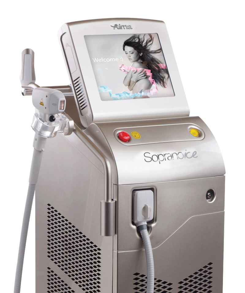 Technology Behind the Soprano - ICE Laser Treatment machine illustration