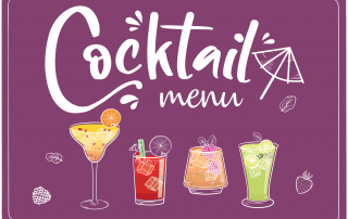 Cocktail Menu for Beauty Services