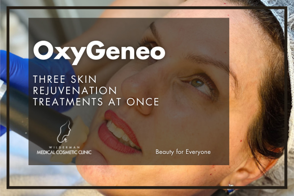 OxyGeneo Facial Treatment - Photo of a client receiving OxyGeneo at our Medical Cosmetic Clinic.