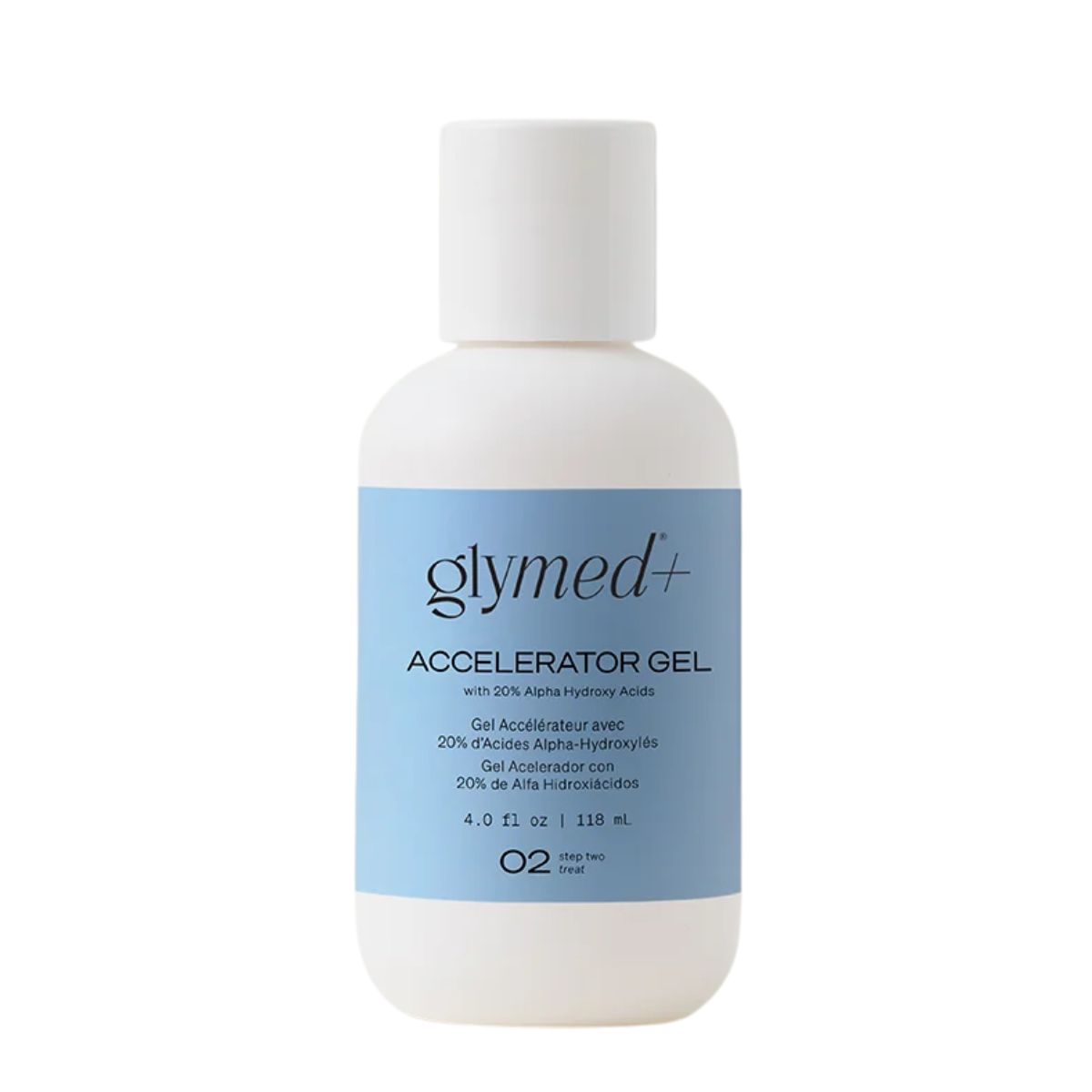 Glymed+ Accelerator Gel with 20% Alpha Hydroxy Acids - Product Bottle -