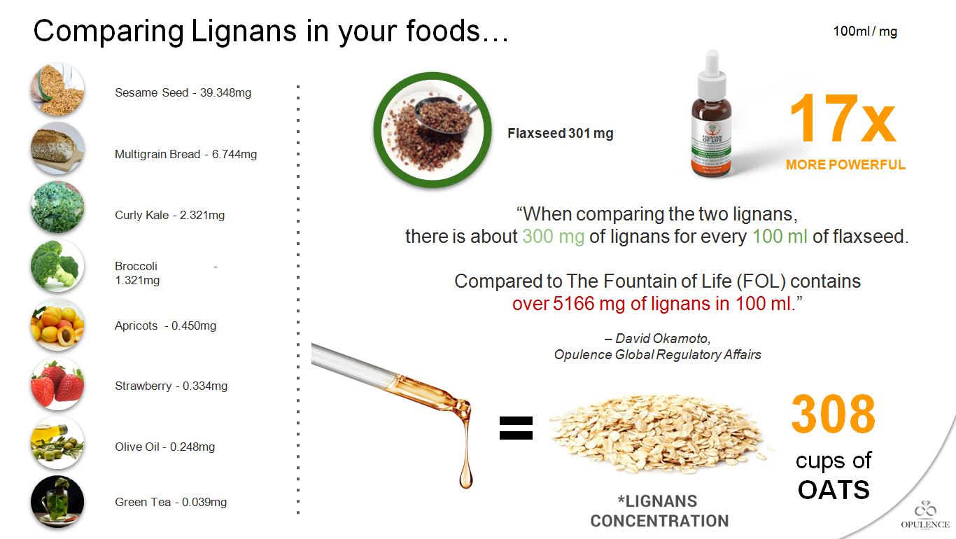 Comparing Lignans in your foods…