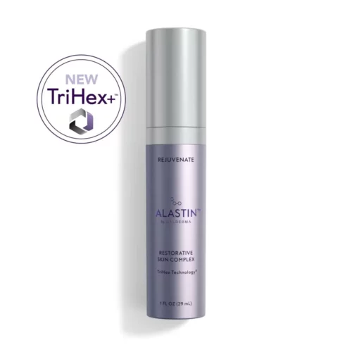 Alastin - Restorative Skin Complex with TriHex - Product testing in hands