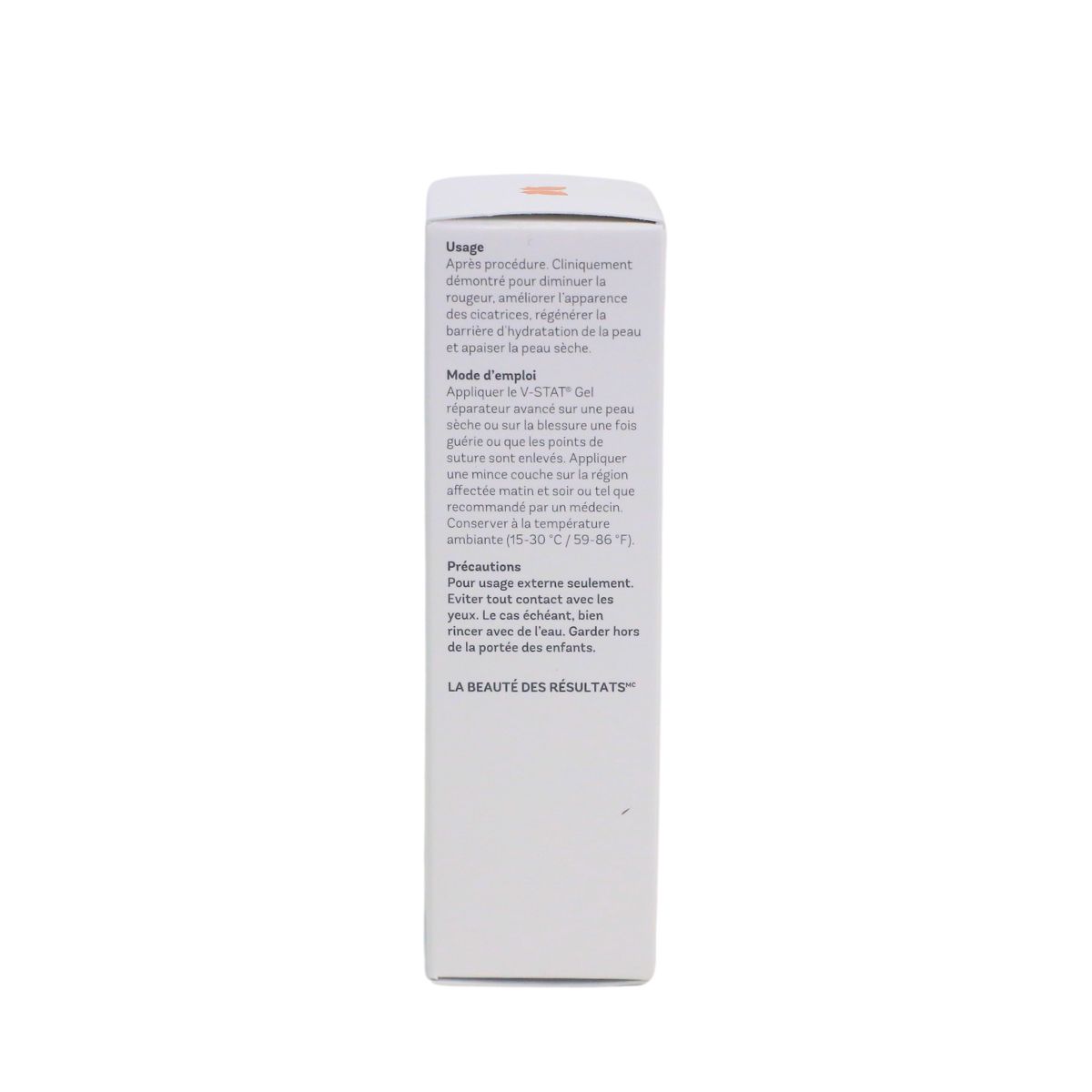 V-STAT Advanced Repair Gel - VIVIER - Product Box Side 2 Image