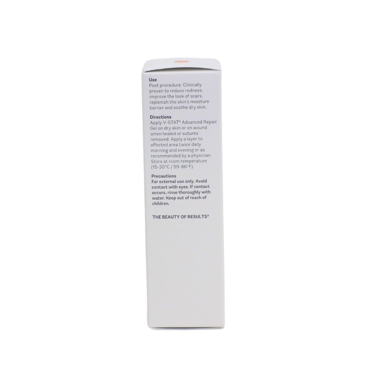V-STAT Advanced Repair Gel - VIVIER - Product Box Side Image