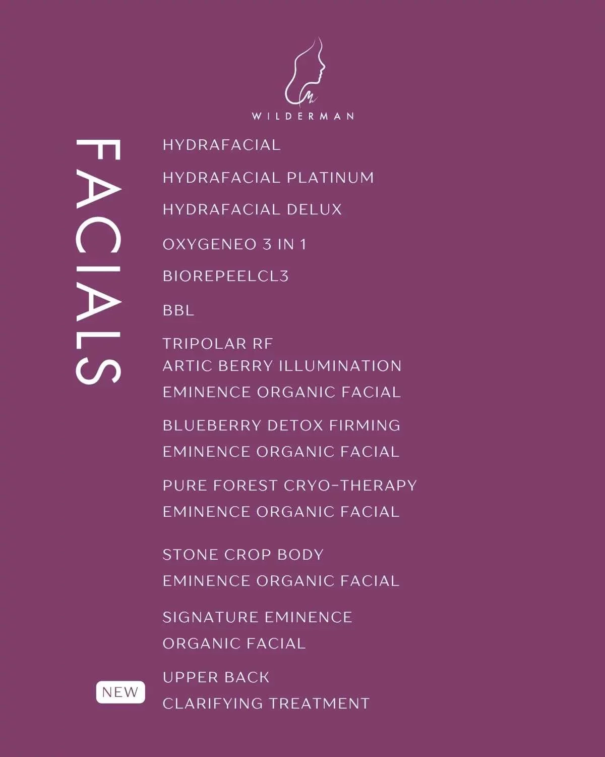 Price List for Medical Cosmetic Treatments
